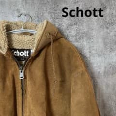 80's Schott スエード レザージャケット USA製 ジップアップ 42 - メルカリ