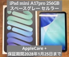 iPad mini A17pro 256GB AppleCare+ セルラー - メルカリ