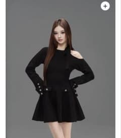 ANDWANG Ribbon Flare Line Mini Dress - メルカリ