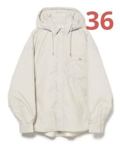 ダントン インサレーション フードシャツジャケット アイボリー 36