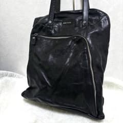 希少 ディーゼル トートバッグ 肩掛け A4 大容量 オールレザー 黒 y2k