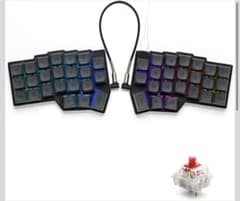 分割メカニカルキーボード 赤軸 46キー RGB 有線 CORNE v4 - メルカリ