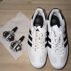 adidas velosamba white SPDペダルセット - メルカリ