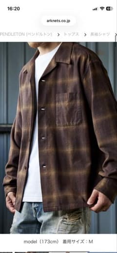 PENDLETON Shirt arknets 別注 M - メルカリ