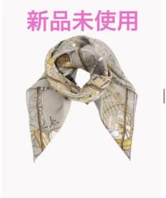 セオリーリュクス manipuri バルーン シルクスカーフ グレーマルチ