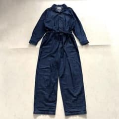 美品 かぐれ 2024年製 デニムオールインワン サロペット インディゴ