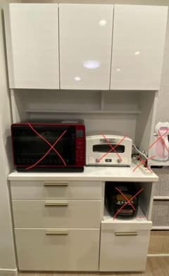 わいわい様専用】ニトリ キッチンボード ソレル 100KB WH ホワイト