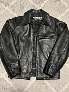 美品 ショット ハイウェイマン659 トラッカージャケット チェック M