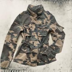y2k 迷彩 ミリタリージャケット フェアリーグランジ 森ガール 韓国