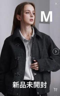 CLEL ウールブレンド ヘリンボーンツイードファイヤーマンブルゾン