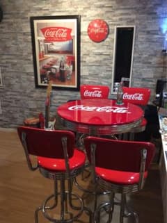 廃盤レア Coca-Cola 〔コカコーラ〕とテーブルセット - メルカリ