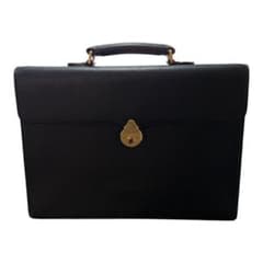 BURBERRY ビジネスバッグ ヴィンテージ ブラック ゴールド金具 - メルカリ