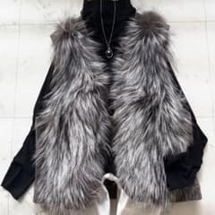 ダーマコレクション カシミヤ フォックス ファーベスト L - メルカリ