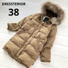 ドレステリア ベンタイル素材 レディース ファー付 ダウンコート 38
