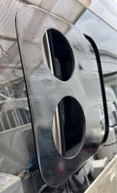 エコフローwave2専用 ダクトパネル 塗装あり助手席側小窓用