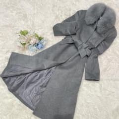 CONPIACERE コンピアチェーレ カシミア コート サガフォックス グレー