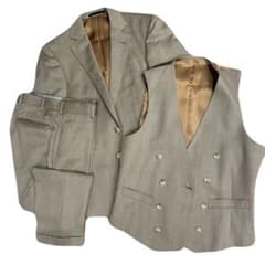 銀座グローバルスタイル】ドラゴ 3ピーススーツ ベージュ - メルカリ