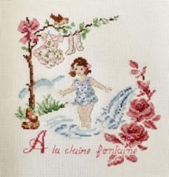 クロスステッチ完成品 ハンドメイド 刺繍 ヴェロニクアンジャンジェ