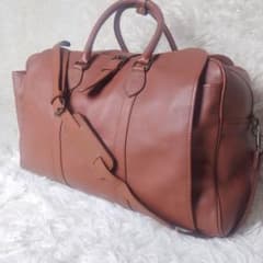 希少/入手困難/廃盤品】モリタカバン レザー ボストンバッグ 2way 茶色