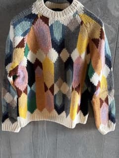 PRADA 18aw 2017aw 幾何学模様 総柄 ニット セーター - メルカリ