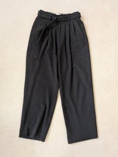 Cornier WOOL SILK NEP BELTED PANTS - メルカリ