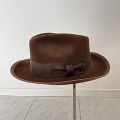 極美品✨STETSON ステットソン 中折れハット ブラウン 7 3/8 - メルカリ
