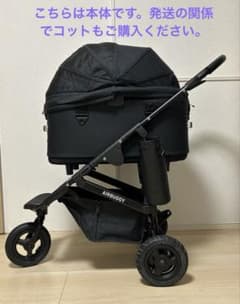 本体AIRBUGGY エアバギードーム3 ラージ アースブラックレイカバー付