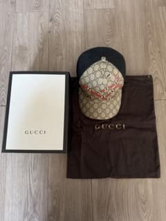 GUCCI GGパターン 蛇デザイン キャップ - メルカリ