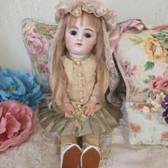 大感謝セール アンティーク ビスクドール ゴーチェ ベベ キャビネット