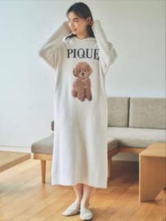 gelato pique ジェラートピケ トイプードル ジャガードワンピース