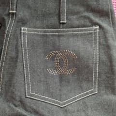 koyuki様専用シャネルCOCOマークデニムワイドベルボトム未使用品36