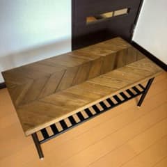 ヘリンボーンデザイン ギネスコーヒーテーブル 幅90cm 関家具 - メルカリ