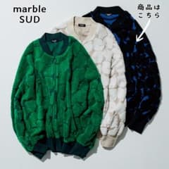 マーブルシュッド marble SUD ☆ ライチョウ ジャガード ジップアップ