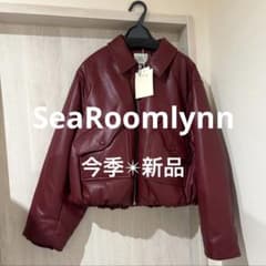 SeaRoomlynn✴︎シールームリン✴︎ ECOレザーPUFFY Zipブルゾン