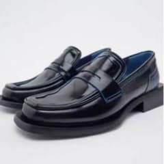 ADERERROR × ZARA レザーローファー momentum様専用 - メルカリ