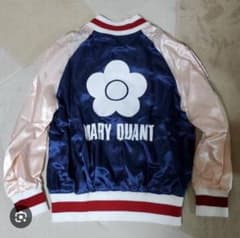 ト*ー様 MARY QUANT スカジャン ネイビー・ピンク - メルカリ