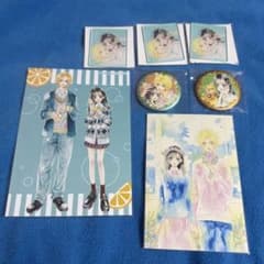 りぼんカフェ ハニーレモンソーダ 缶バッジ アクリルステッカー ポスカ