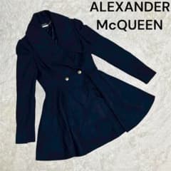 ALEXANDER McQUEEN】 黒 フレアコート 金ボタン 40 伊製 - メルカリ
