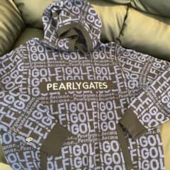 PEARLY GATES カシミヤブレンド ジャガード ニットパーカー サイズ6