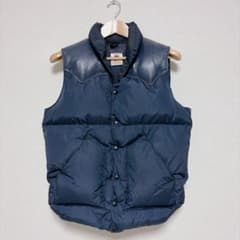 ロッキーマウンテン BEAMS 35周年 日本製 レザーヨーク ダウンベスト40