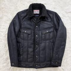 美品】リー シップスジェットブルー別注 フェイクムートン ストーム