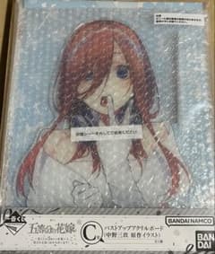 中野三玖バストアップアクリルボード 一番くじ 五等分の花嫁 5周年 C賞