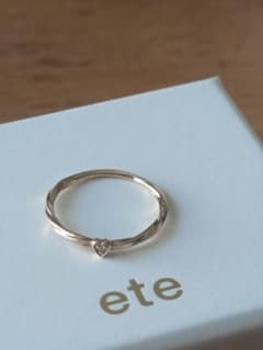 ete K10 ハートモチーフツイスト リング - メルカリ