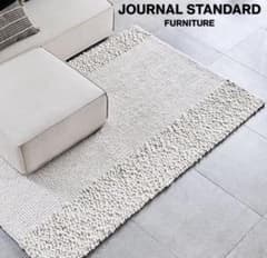 JOURNAL STANDARD ファ二チャーウールー100% ラグ アイボリー - メルカリ