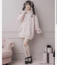 pium×Mezzo Piano ベリエちゃんコットンフリルパーカー ピンク - メルカリ