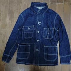 フラットヘッドTHE FLAT HEADサンプル品デニムカバーオールXS新品