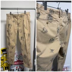 POLO RALPH LAUREN チノパンツ 総柄 手描き トラウザーズ 32 - メルカリ