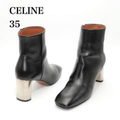 35 CELINE BAMBAM 黒 メタルヒール フィービー期 7cmヒール - メルカリ