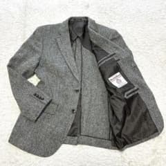 美品】ハリスツイード リスペクト テーラードジャケット 2B グレー系 L