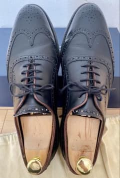 ポールスミス ブラックレザーウィングチップビジネスシューズ - メルカリ